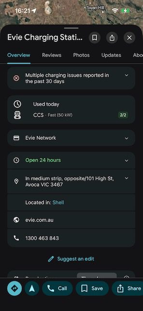 Evie Networks Avoca - drivers have not been successful