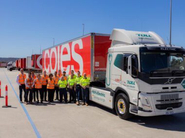 Logistics giant delivers first two heavy electric vehicles to Coles in Perth