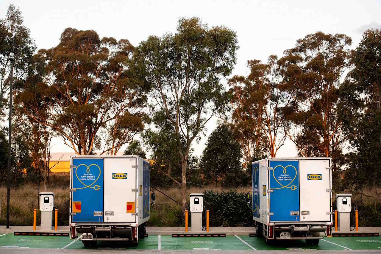 Jet Charge and Ikea complete one of Australia’s biggest electric delivery vehicle charging networks