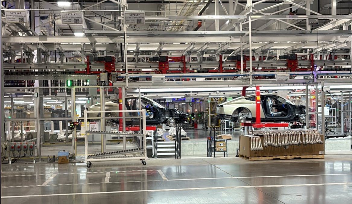 Tesla Cybercab spotted on production line ahead of ramp-up