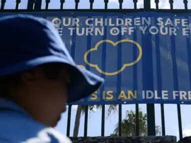 “You smell it:” Fumes from idling SUVs queuing at school are killing our children