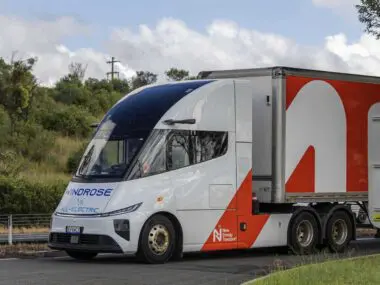 Faster, and a lot cheaper: First all-electric long haul delivery flags new era in Australia trucking