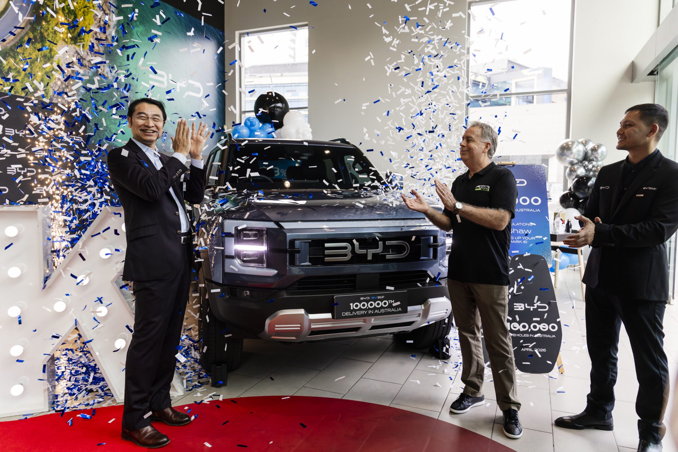 BYD notches up 100,000th delivery of electric and hybrid cars in Australia