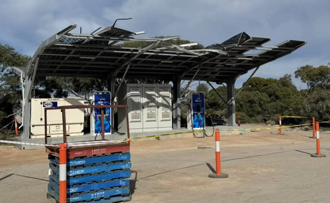 charging station damaged