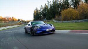Porsche reclaims fastest electric sedan title at Germany’s iconic Nürburgring track