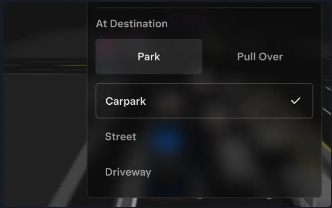 Arrival options for FSD (Supervised) v14. Source: Tesla Australia