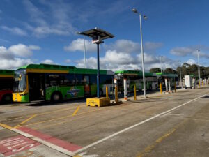 “They are a better ride:” State powers up first major electric bus depot, with 60 new charging stations