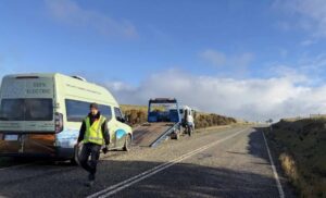 Always be charging! Electric campervan pioneers caught short and need a tow on first lap of Australia