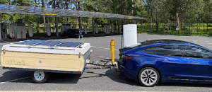 Charge, tow, repeat: Long distance electric car touring with a pop-top camper trailer
