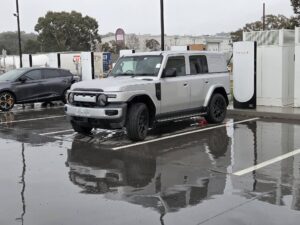 Upcoming iCaur V25 electric SUV spotted charging in Australia
