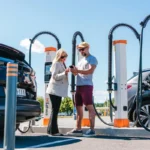 EV charging sites with more plugs are likely to be used the most