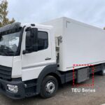 Mitsubishi unveils refrigeration units for battery electric trucks