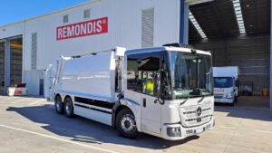 Waste collection giant trials electric rubbish truck at Australian operations