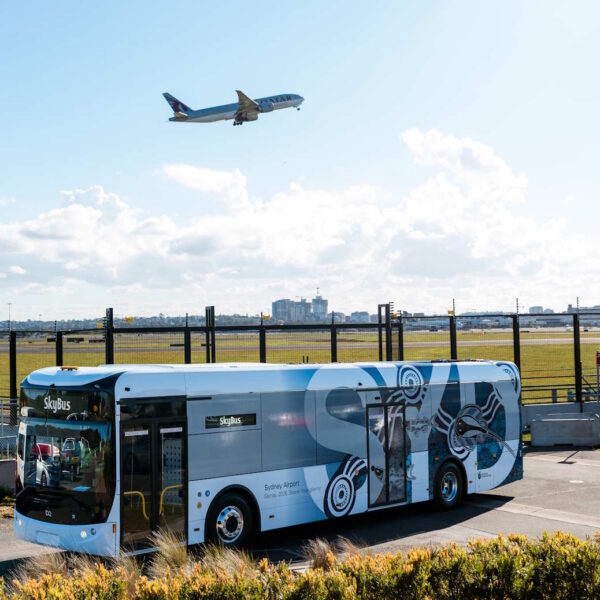 Australia’s busiest airport rolls out first of 50 electric buses for shuttles and airfield operations