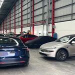 Tesla’s new Cybercab robo-taxi lands in Australia, spotted under wraps