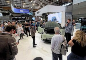 Record crowds turn up at EV and electric home festival, but it’s who was there and who wasn’t that points to the future