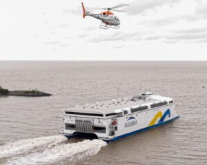 World’s largest battery electric ship starts ferrying passengers ā and “it all started in Tasmania”